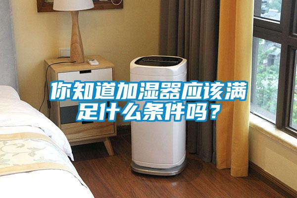 你知道加濕器應(yīng)該滿足什么條件嗎？