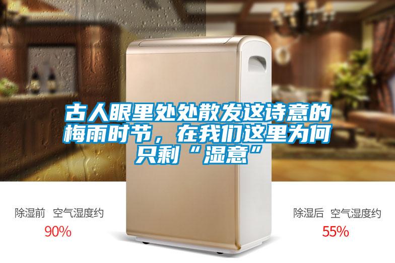古人眼里處處散發(fā)這詩意的梅雨時節(jié)，在我們這里為何只剩“濕意”
