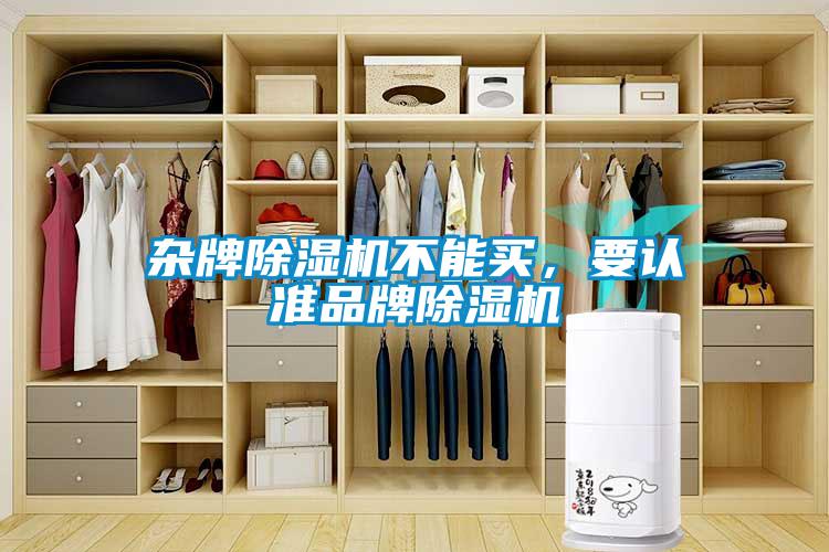雜牌除濕機不能買，要認準品牌除濕機