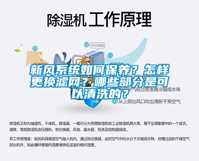 新風(fēng)系統(tǒng)如何保養(yǎng)？怎樣更換濾網(wǎng)？哪些部分是可以清洗的？