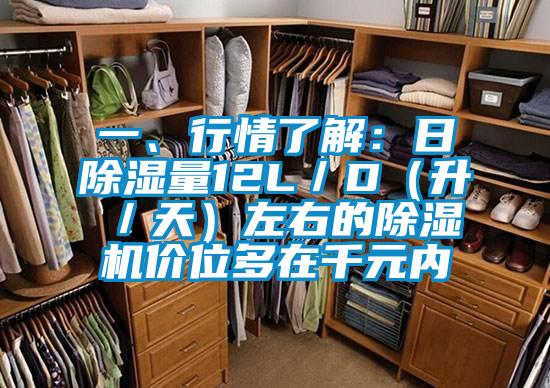 一、行情了解：日除濕量12L／D（升／天）左右的除濕機價位多在千元內(nèi)