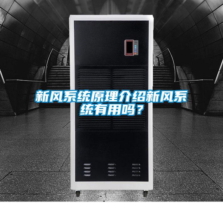 新風(fēng)系統(tǒng)原理介紹新風(fēng)系統(tǒng)有用嗎？