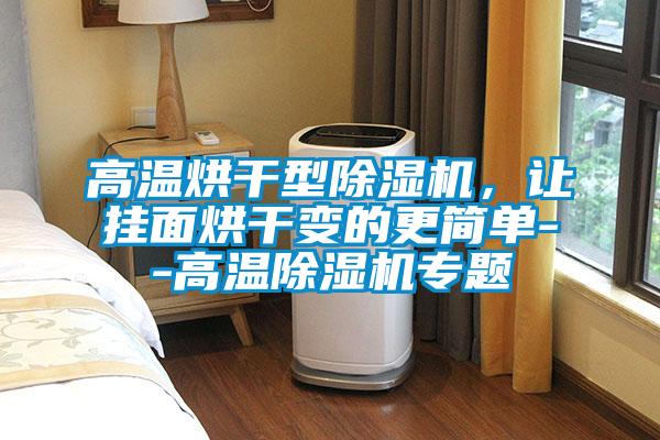 高溫烘干型除濕機(jī)，讓掛面烘干變的更簡(jiǎn)單--高溫除濕機(jī)專(zhuān)題