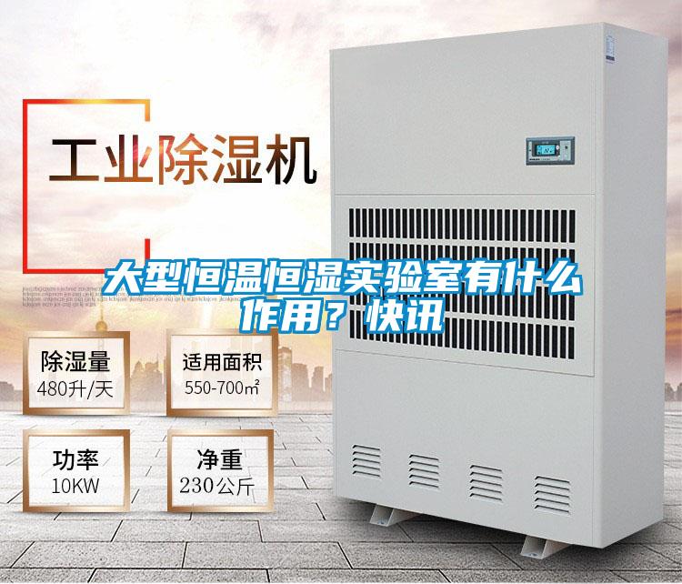 大型恒溫恒濕實驗室有什么作用？快訊