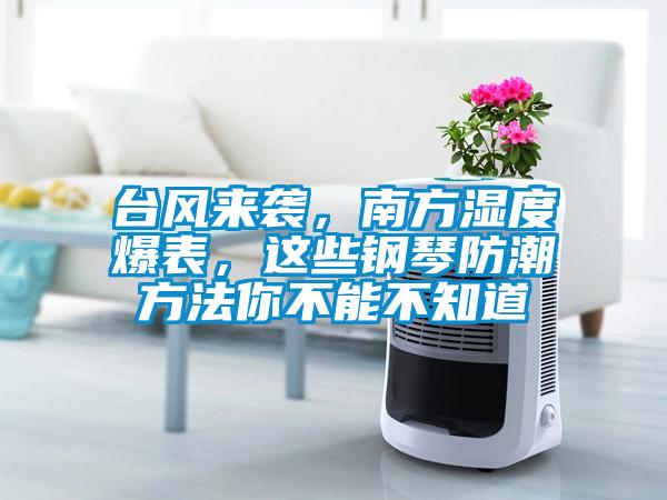 臺風(fēng)來襲，南方濕度爆表，這些鋼琴防潮方法你不能不知道