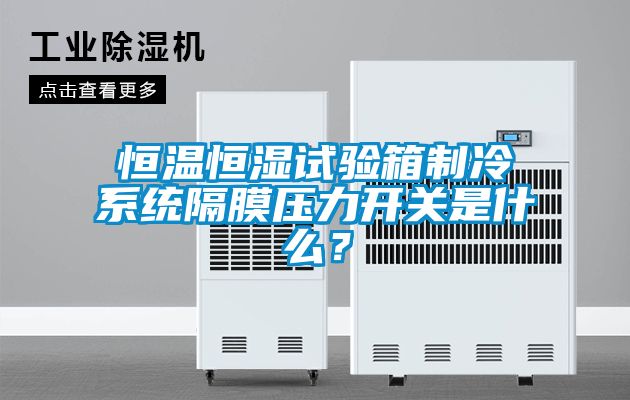 恒溫恒濕試驗(yàn)箱制冷系統(tǒng)隔膜壓力開關(guān)是什么？