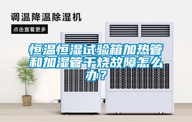 恒溫恒濕試驗箱加熱管和加濕管干燒故障怎么辦？