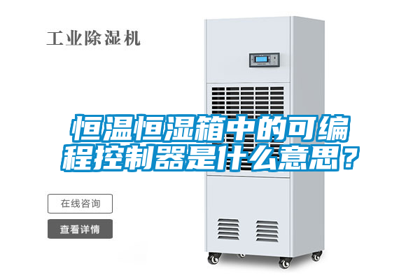 恒溫恒濕箱中的可編程控制器是什么意思？