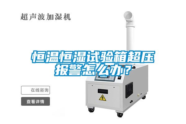 恒溫恒濕試驗(yàn)箱超壓報(bào)警怎么辦？