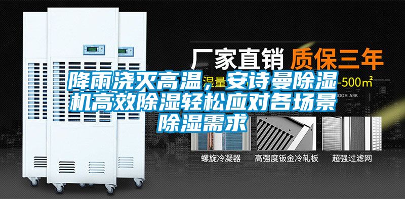 降雨澆滅高溫，安詩曼除濕機高效除濕輕松應(yīng)對各場景除濕需求