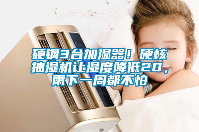 硬鋼3臺加濕器！硬核抽濕機讓濕度降低20，雨下一周都不怕
