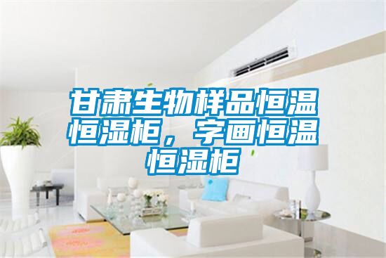 甘肅生物樣品恒溫恒濕柜，字畫(huà)恒溫恒濕柜